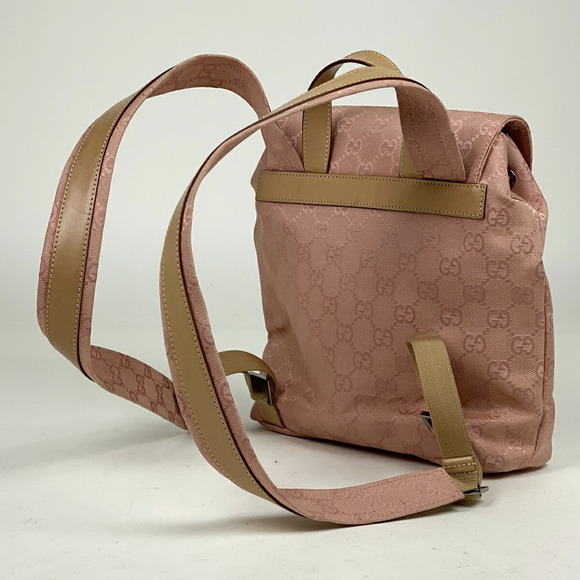 Gucci GG patterned backpack bag GG canvas pink - Picture 2 of 7